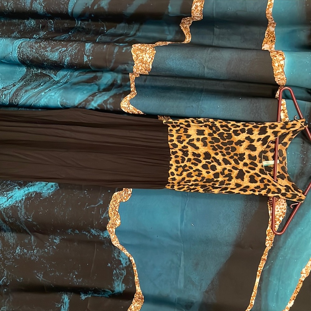 Leopard maxi dress